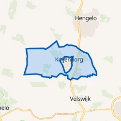 Kaart van Verspreide huizen Keijenborg