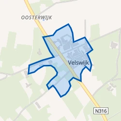 Kaart van Velswijk