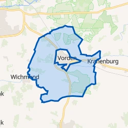 Kaart van Verspreide huizen Delden en Veldwijk