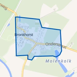 Kaart van Bronkhorst