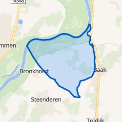 Kaart van Verspreide huizen Bakerwaard