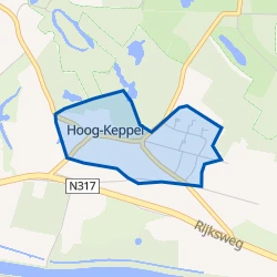 Kaart van Hoog-Keppel
