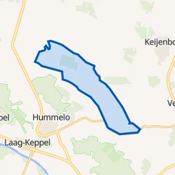 Kaart van Verspreide huizen Hummelo-Broek