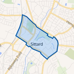 Kaart van Sittard-Centrum