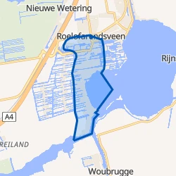 Kaart van Roelofarendsveen
