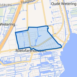 Kaart van Roelofarendsveen-Noord