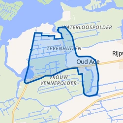 Kaart van Oud Ade en Zevenhuizen