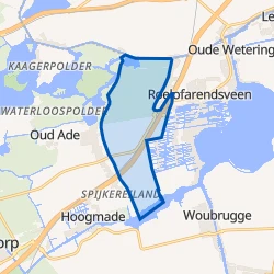 Kaart van Verspreide huizen Veenderpolder