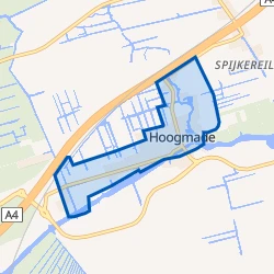 Kaart van Hoogmade