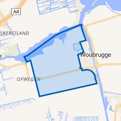 Kaart van Verspreide huizen Oudendijkse polder