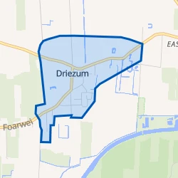 Kaart van Driezum