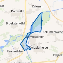 Kaart van Verspreide huizen De Westereen