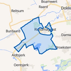 Kaart van Verspreide huizen Rinsumageast