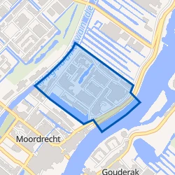Kaart van Moordrecht Bloemenbuurt