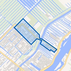 Kaartje van Bedrijventerrein 't Ambacht