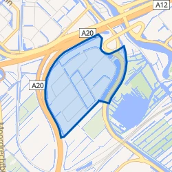 Kaartje van Bedrijventerrein Gouwepark