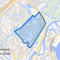 Kaart van Zuidplas Velden