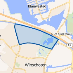 Kaart van Winschoten-Noord