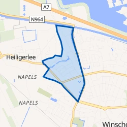 Kaart van Winschoten-Grintweg
