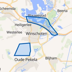 Kaart van Verspreide huizen Winschoten