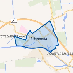 Kaart van Scheemda