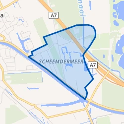 Kaart van Scheemdermeer