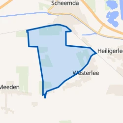 Kaartje van Verspreide huizen ten noorden van Westerlee