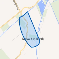 Kaart van Nieuw-Scheemda