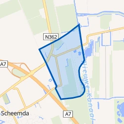 Kaart van Zuiderpolder
