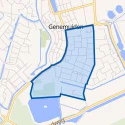 Kaart van Binnenlanden-West