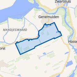 Kaart van Landelijk gebied Genemuiden