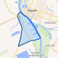 Kaart van Hasselt Industrieterrein