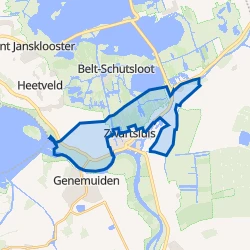Kaartje van Landelijk gebied Zwartsluis