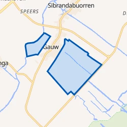 Kaartje van Verspreide huizen Gauw