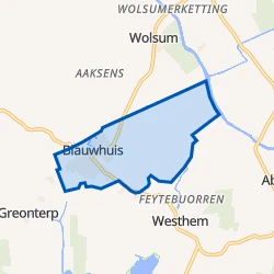 Kaart van Blauwhuis