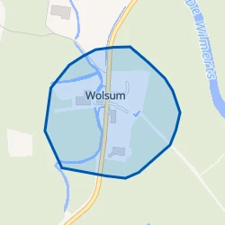 Kaart van Wolsum