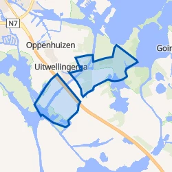 Kaartje van Verspreide huizen