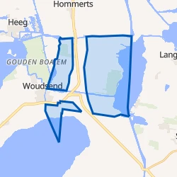 Kaartje van Verspreide huizen Koufurderrige