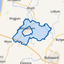 Kaart van Verspreide huizen Witmarsum