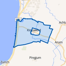 Kaart van Verspreide huizen Kimswerd