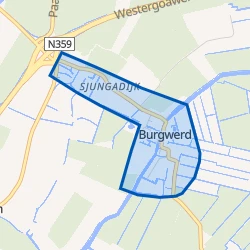 Kaart van Burgwerd