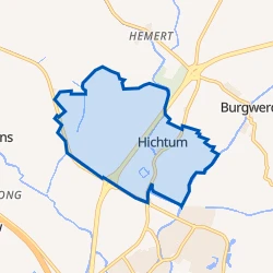 Kaart van Hichtum