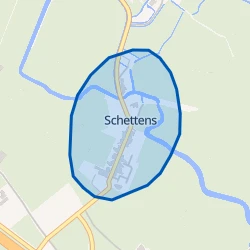 Kaart van Schettens