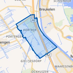 Kaart van Polder Kortrijk