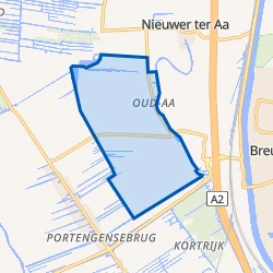 Kaart van Polder Klein Oud Aa