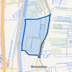 Kaart van Breukelen Noord