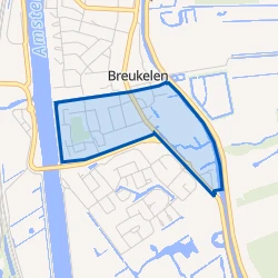 Kaart van Breukelen Zuid