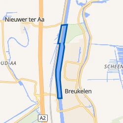 Kaartje van Kanaalzone Noord Breukelen