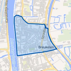Kaart van Breukelen Midden