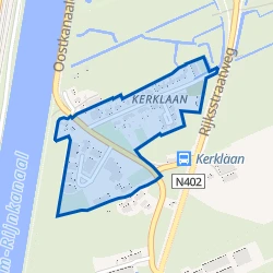 Kaart van Kerklaan